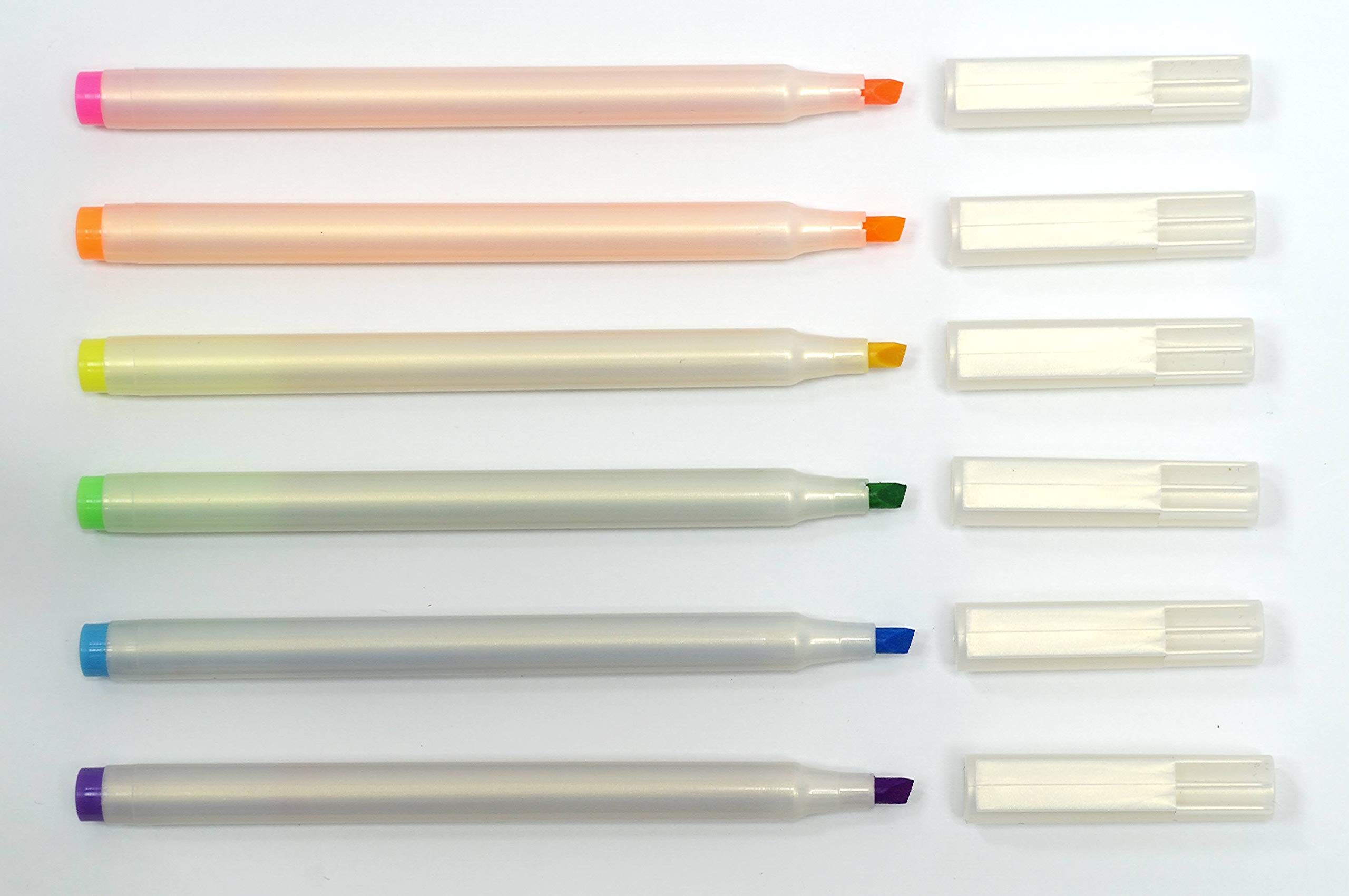 パール軸安全キャップ・クリップ付　蛍光マーカー20本パック　紫　蛍光ペン Amazon.co.jp: 日本製作りたてパール軸安全キャップ・クリップ付